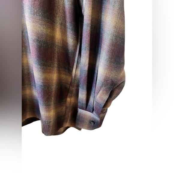 Authentic Haupt Men’s Button Down Plaid Shirt 41/42 16.5 - Picture 8 of 12